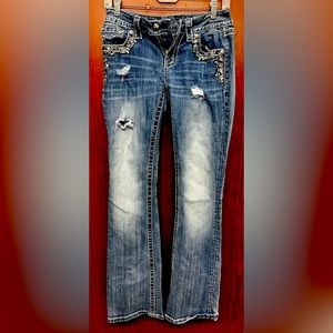 Miss Me Mid Rise Boot Cut Size 27 Jeans